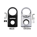Chrome/Black Dash Panel Insert Cover for Harley Softail Fatboy (2000–2017)