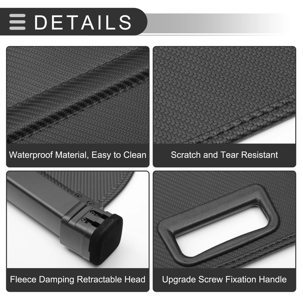 Retractable Cargo Cover for Lexus RX RX350 RX450h (2016–2022) Carbon Fiber Black