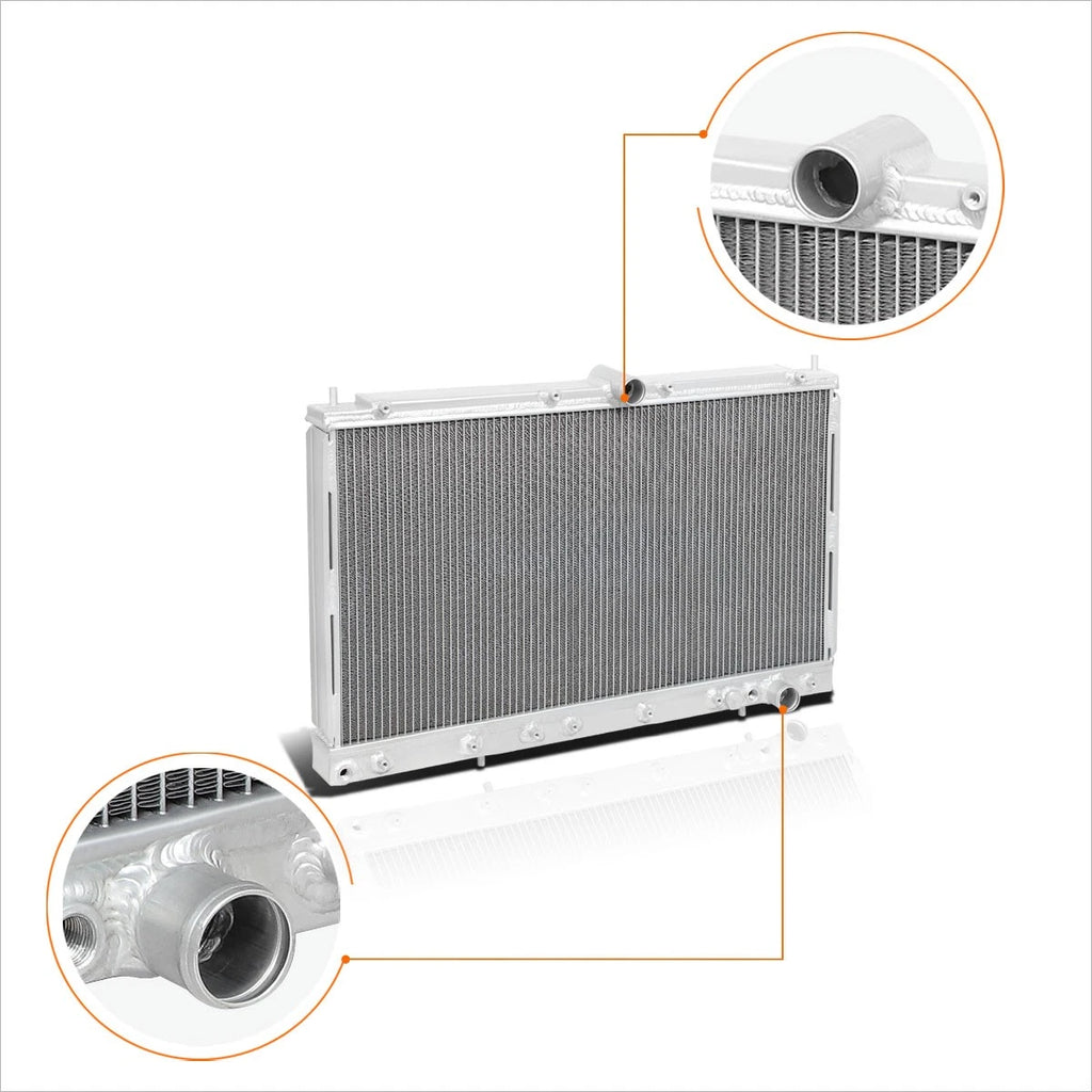 2X Aluminum Core Radiator for Mitsubishi 3000GT/Dodge Stealth (1991–1999)