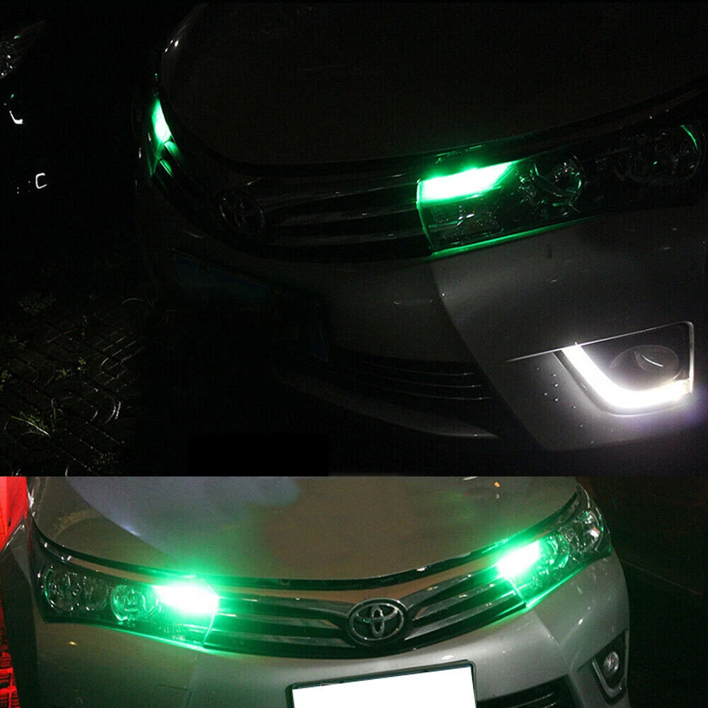 2X Green 24-SMD LED Parking Lights for Toyota Corolla (2013–2016)