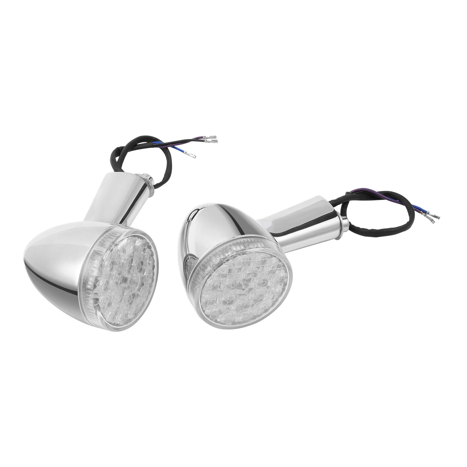 Chrome Rear Turn Signal Lights for Harley Touring Electra Street Glide (2009–Up)
