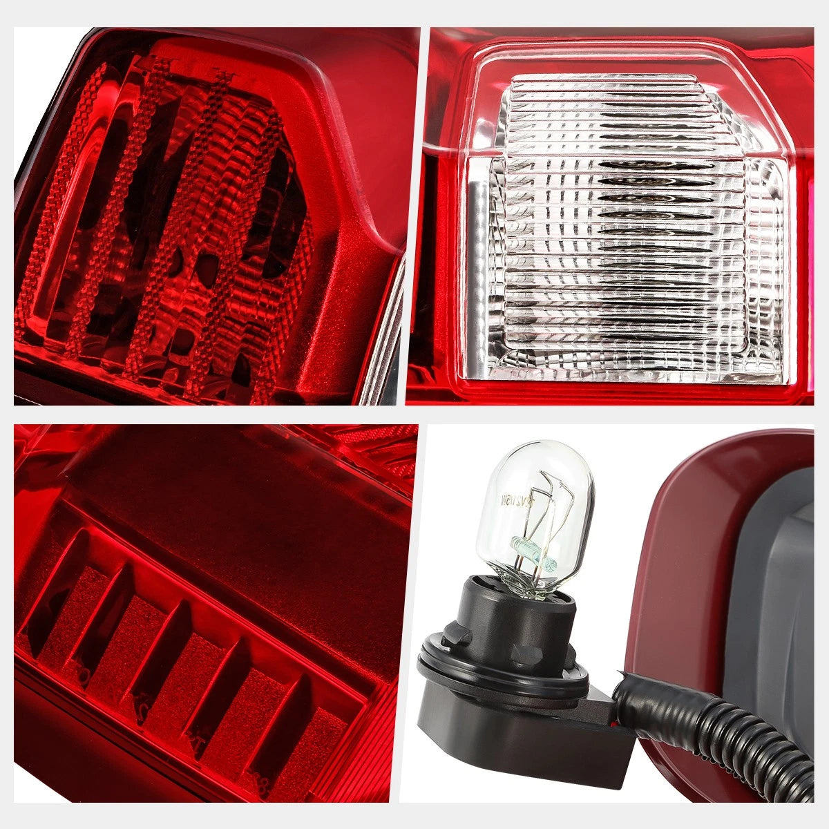 Red Lens Rear Tail Brake Light Stop Lamp for Silverado 1500 2500HD 3500HD (2019–2024)