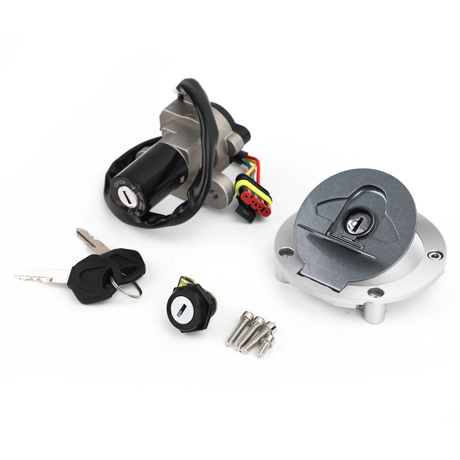 Ignition Switch Gas Cap Seat Lock Set for MV Agusta Brutale 910 989 (2004–2010)