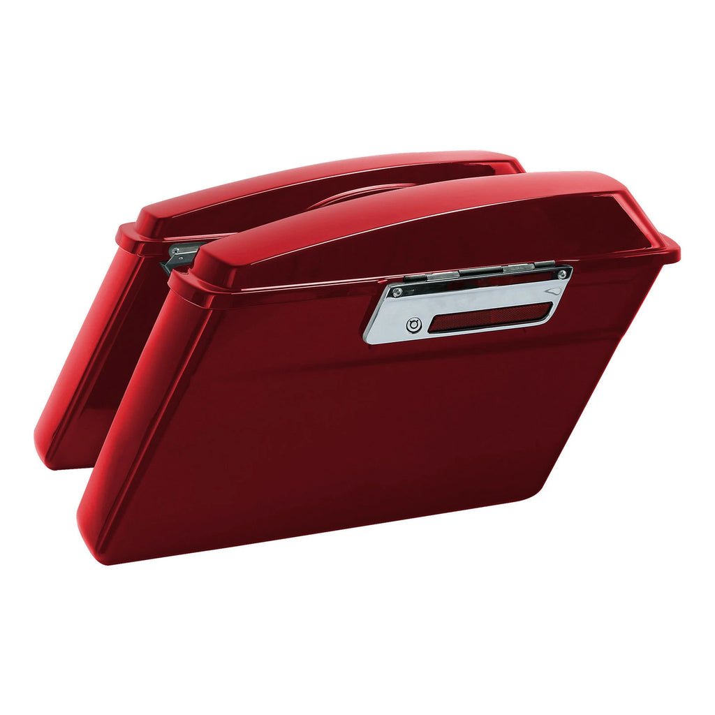 Red Hard Saddlebag & Conversion Bracket for Harley Heritage Softail (1984–2017)