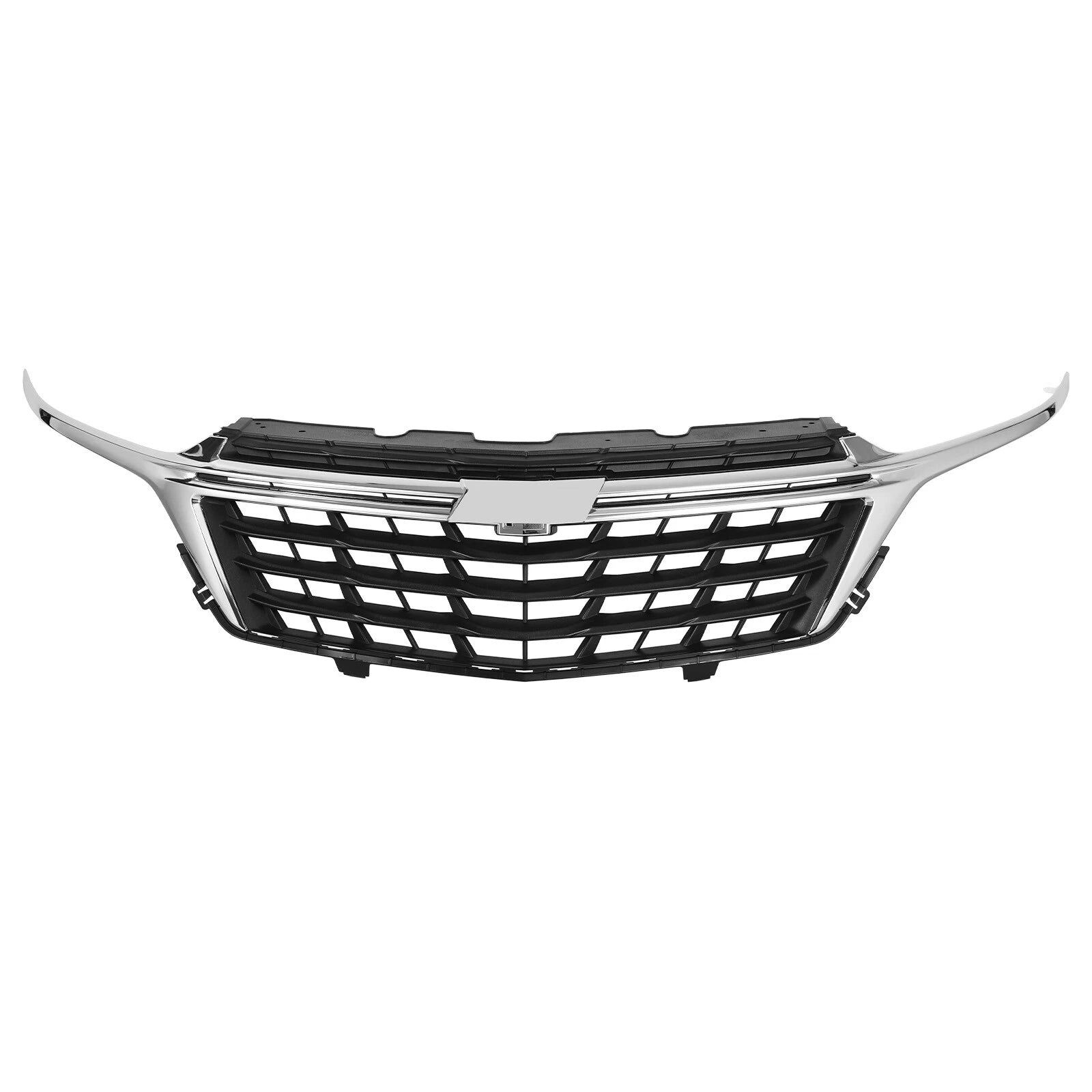 Front Bumper Upper Grille with Chrome Trim for Chevrolet Equinox (2022–2024)
