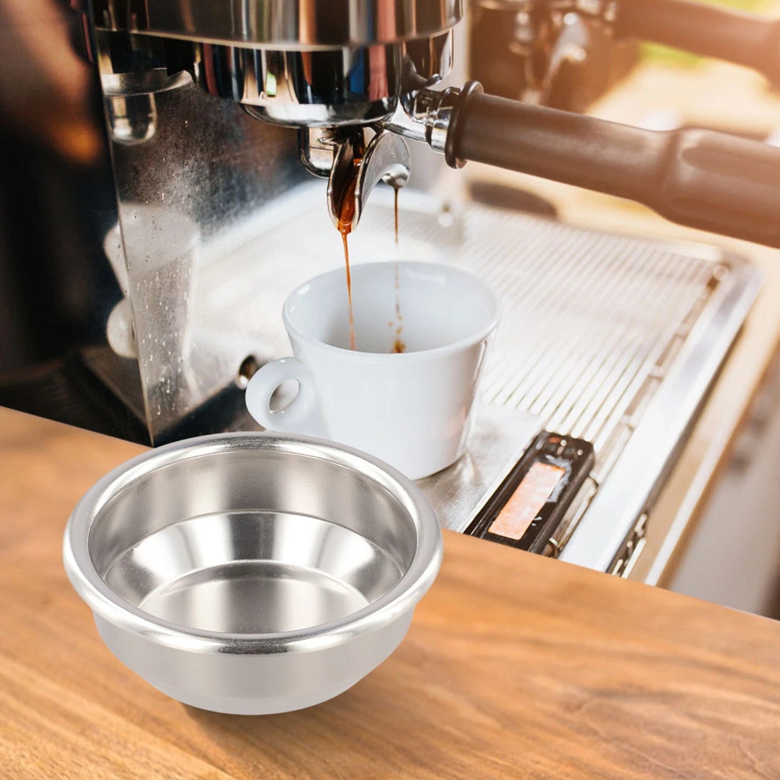 Filter Bowl Kitchen Tool Stainless Steel 58mm Diameter (1pc)