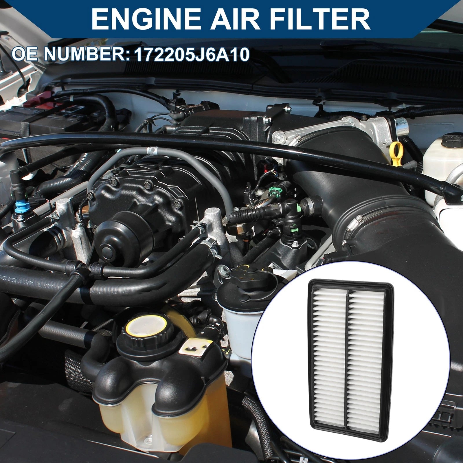 Car Engine Air Filter No. 172205J6A10 for Honda Passport (2021–2023)
