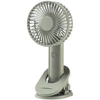 3-Speed Portable Clip Fan with 2000mAh Battery, USB Rechargeable
