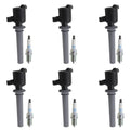 Set of 6 Ignition Coils & NGK Spark Plugs for Mazda 6 Tribute (2001–2008)
