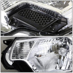 Pair Chrome Housing Amber Corner Headlights for Toyota Tacoma (2012–2015)