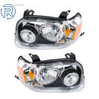 Set of 2 Chrome Halogen Headlights for Ford Escape (2005-2007)