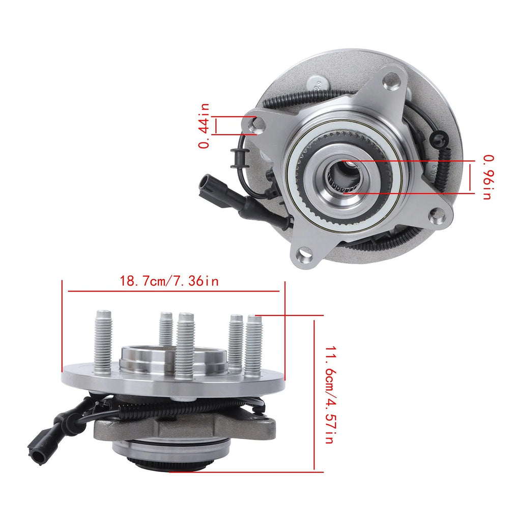 1x Front Wheel Hub Bearing Assembly 515079 for Ford F-150 Lincoln Mark (2005–2008)