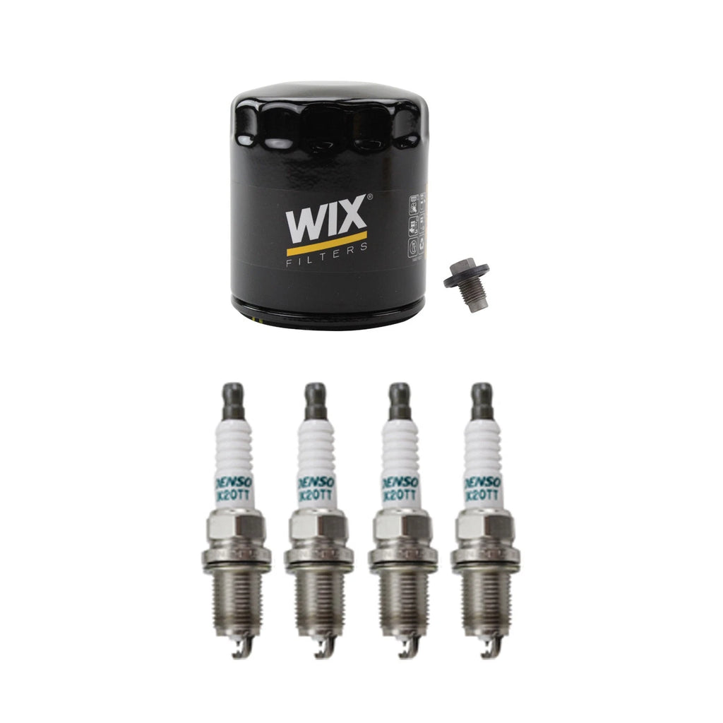 Wix Engine Oil Filter & Denso 4 Spark Plug Kit for Breeze Cirrus Neon Stratus (1995–2005)
