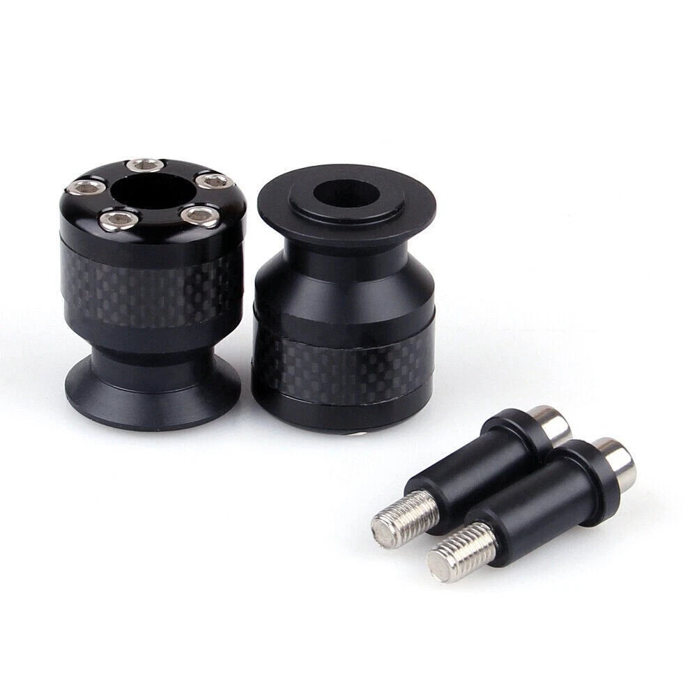 CNC Carbon Fiber 8mm Swingarm Sliders Spools for Universal Motorcycle