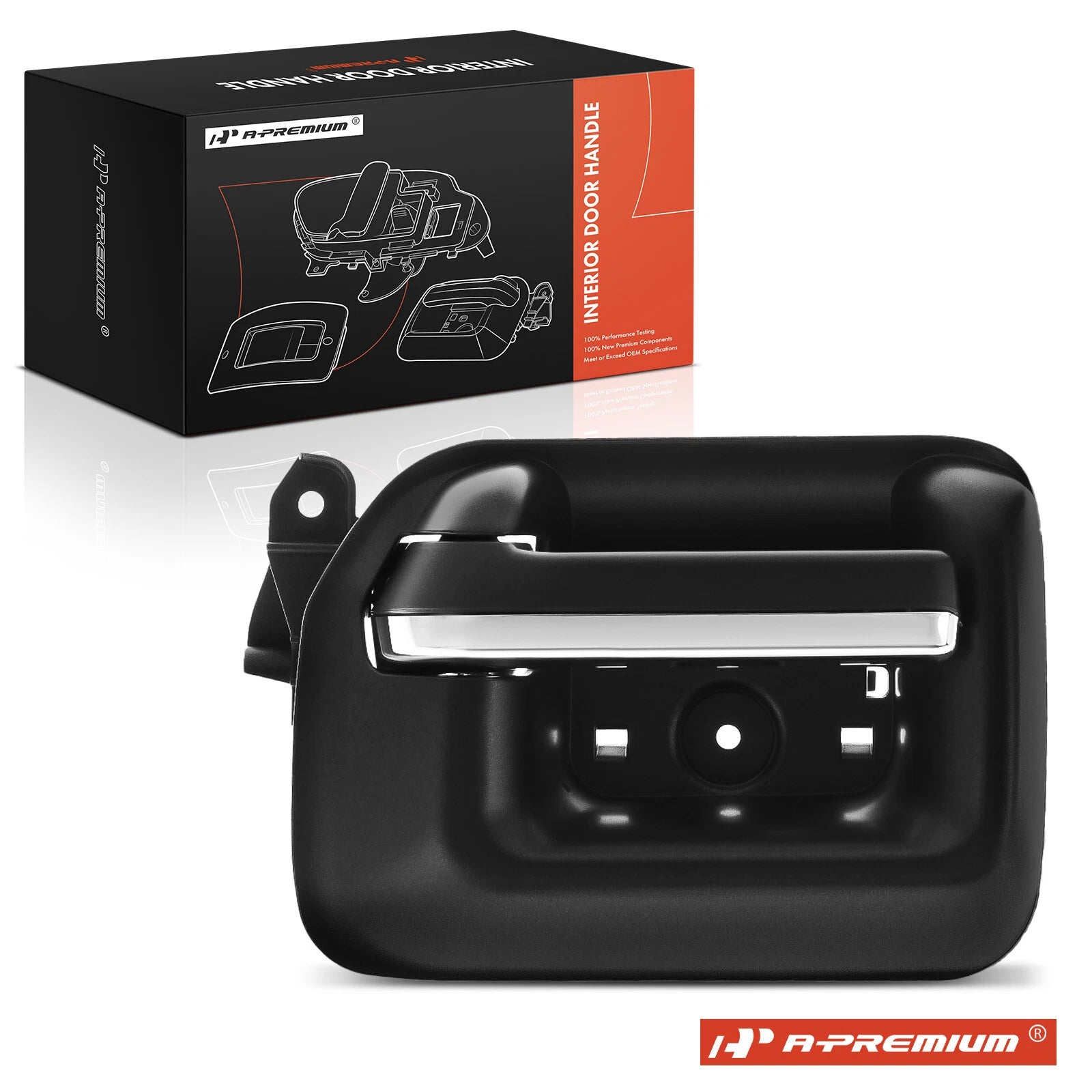 Front Right Plastic Interior Door Handle for Chevy Silverado 1500 (2007–2013)
