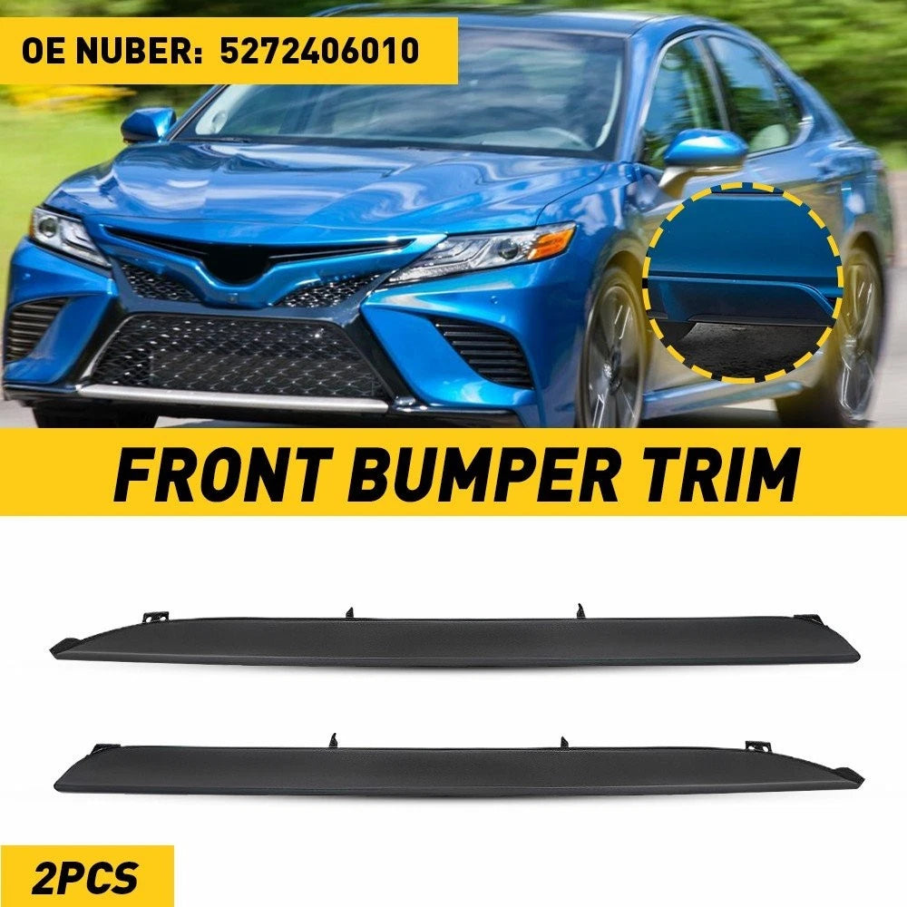 2X Rear Bumper Grille Lower Molding Trim for Toyota Camry SE (2018–2020)