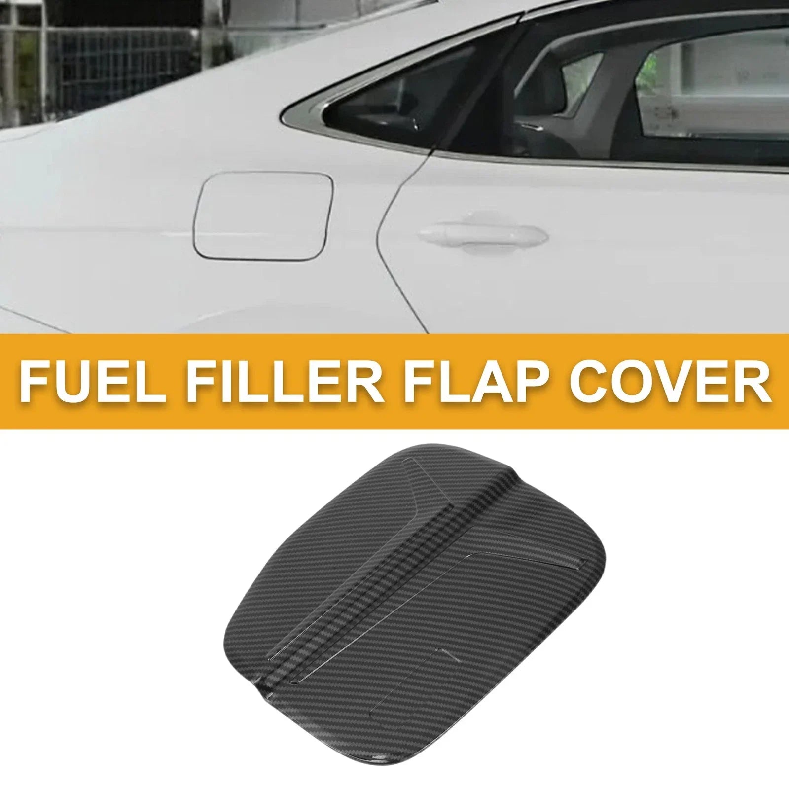 Fuel Tank Door Cap for Honda Accord 2023-2025 Gas Tank Flap Carbon Fiber