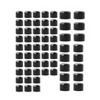 62X Black Engine Bolt Caps for Harley Touring Road King Street Glide (2017-24)