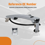 Exterior Door Handle Front Left for Nissan Rogue (2010–2013) 80640CZ31A