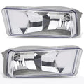 Clear Lens Front Bumper Fog Lights + Switch for Silverado Tahoe Suburban (2007–2015)