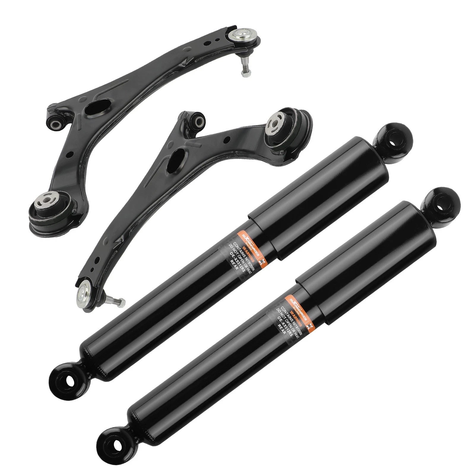 Rear Shock + Front Lower Control Arms For 2012-15 RAM C/V 08-18 Grand Caravan