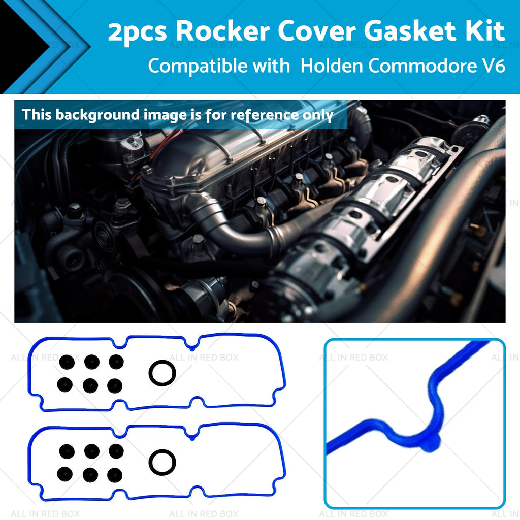 2X Rocker Cover Gasket Kit for Holden Commodore (VG-VQ-VN-VP, V6 3.8L)