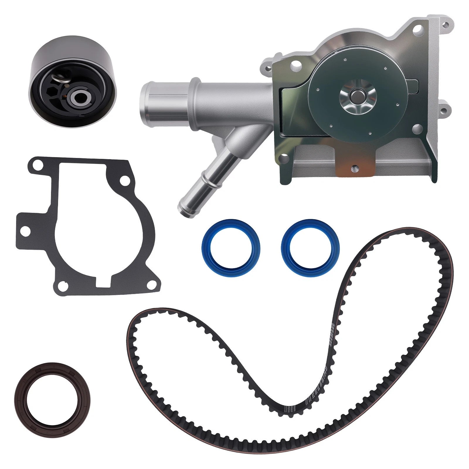 Timing Belt Kit with Water Pump & Tensioner for Ford Focus (2000–2004)
