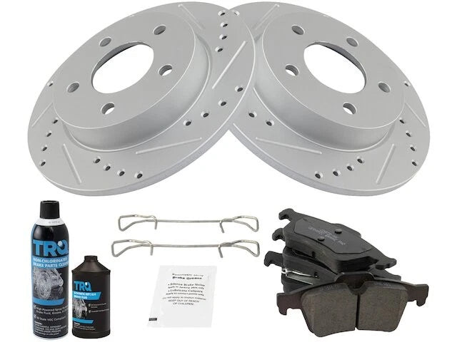 Rear Brake Pad and Rotor Kit for Mazda 3 (2004–2005) CQ487TH