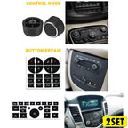 Set of 2 Rear Radio Knob Control Volume Buttons for Cadillac Chevy G