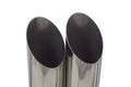 Chrome Slash Cut Weld-On Tips for Universal Fit (18" x 3.5" x 2.5")