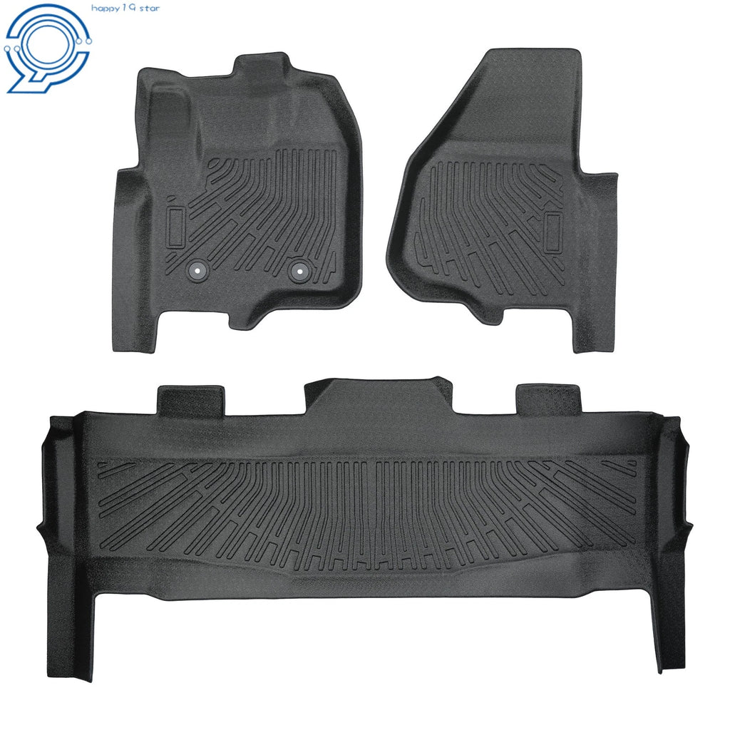 3D Floor Mat for Ford F250-F550 SuperCrew Cab (2012–2016) TPE Black