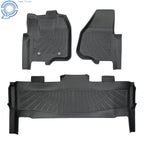 3D Floor Mat for Ford F250-F550 SuperCrew Cab (2012–2016) TPE Black