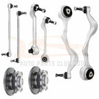 Set of 8 Front Control Arms and Wheel Bearings for BMW 128i 135i 325i 328i 330i 335d 335i (2008–2013)