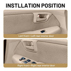 Inside Door Handles Beige Plastic for 2003-2008 Toyota Corolla Matrix