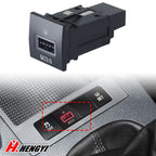 Set of 2 Red LED USB QC3.0 Chargers for VW Jetta MK6 (2010–2014) & Scirocco (2008–2014)