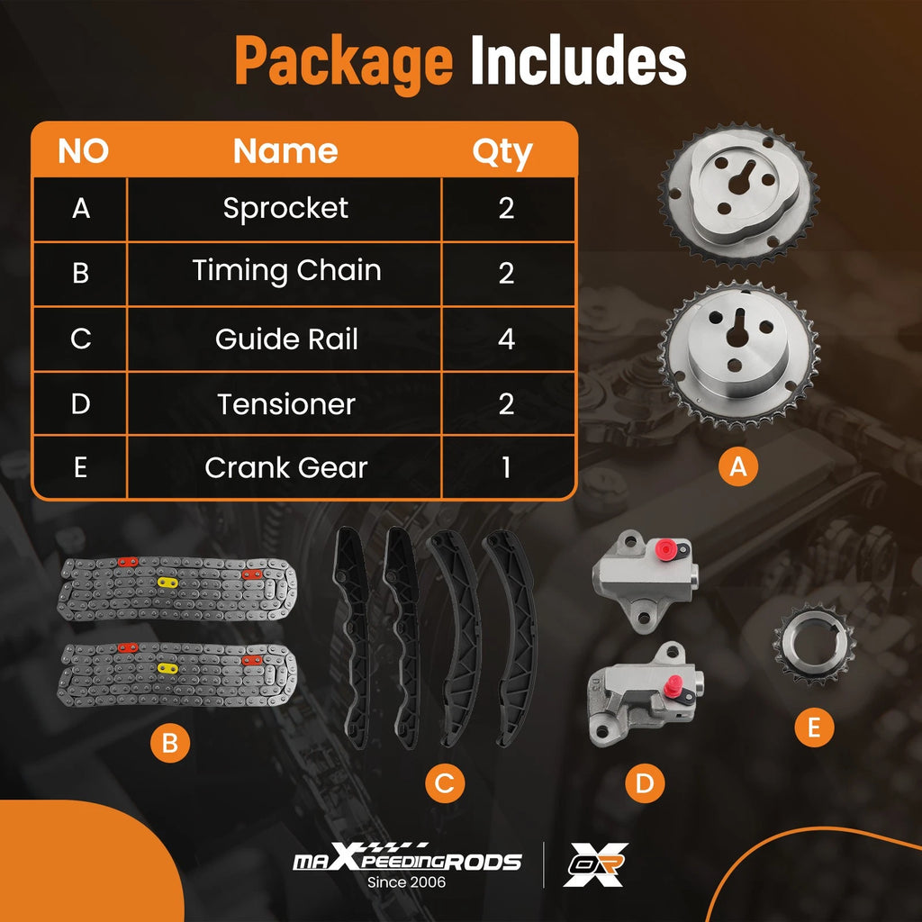 Engine Timing Chain Kit for Subaru Forester Impreza BRZ Scion FR-S (2013-2020)