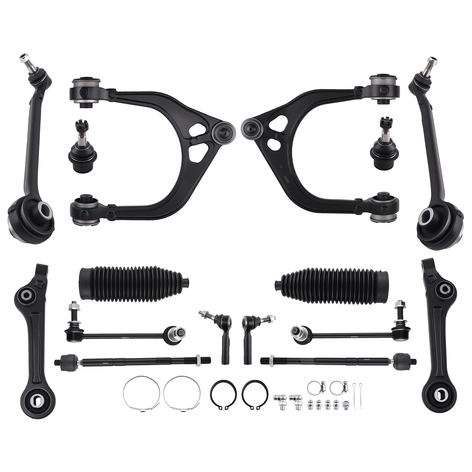 16x Front Control Arms Sway Bar Tie Rods for Dodge Charger (2011–2019) RWD K010536