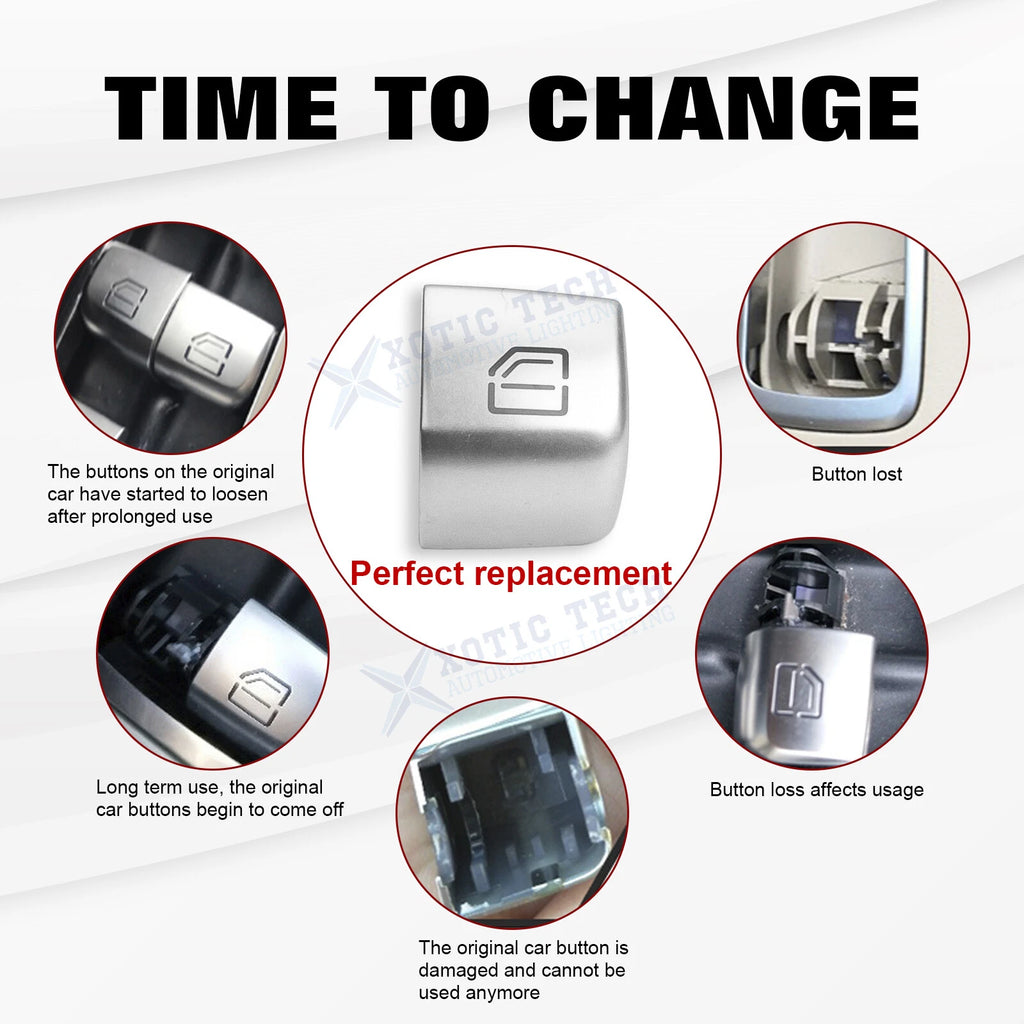 Front Right Window Switch Repair Button Cap for Mercedes E-Class W213 (2017-2020)