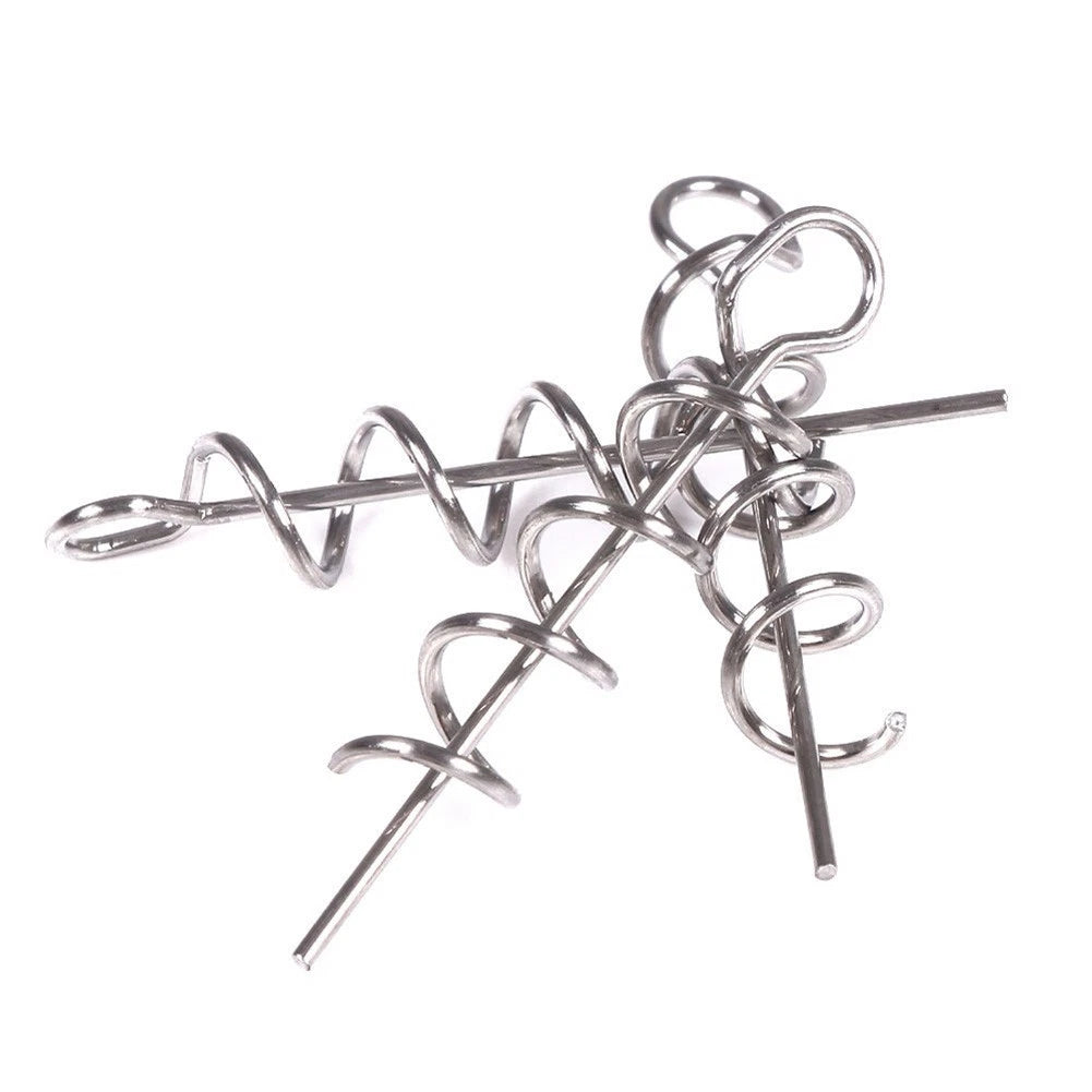 Centering Spring Lock Pin for Soft Lure Bait Worm Crank Fishing