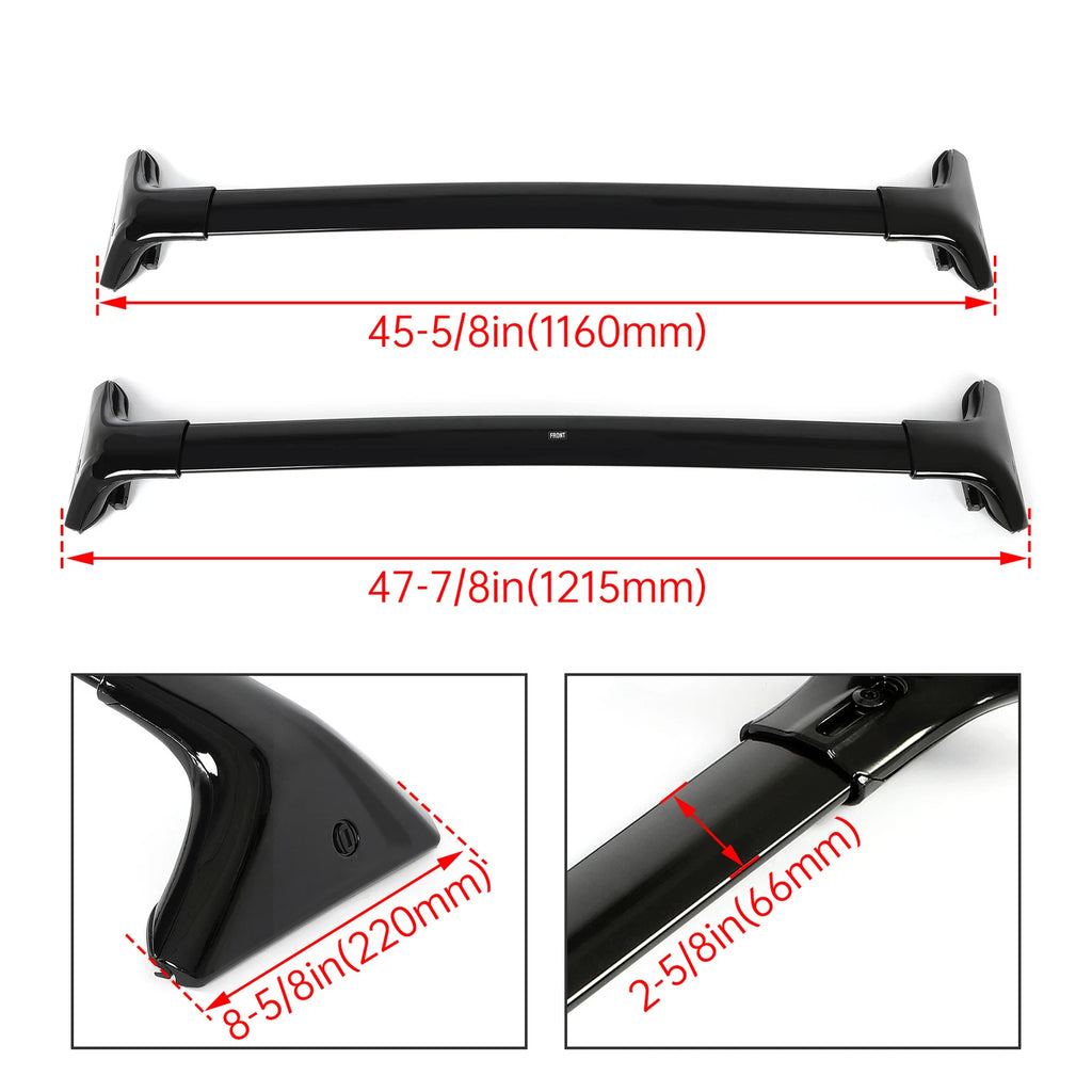 Set of 2 Roof Rack Cross Bars for Lexus LX570 (2008–2021)