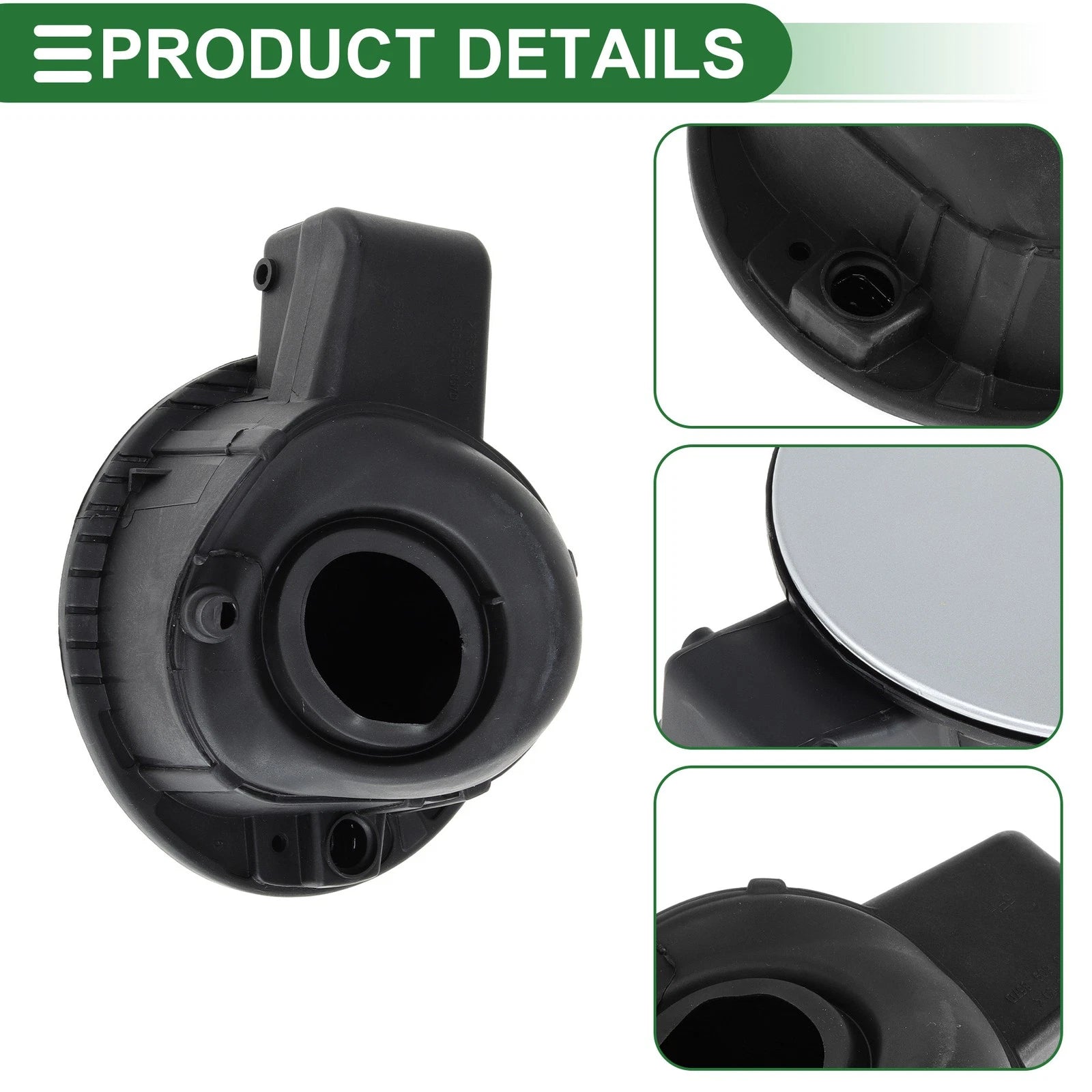 Fuel Tank Door Cap for Volkswagen Polo (2011–2018) Silver Tone