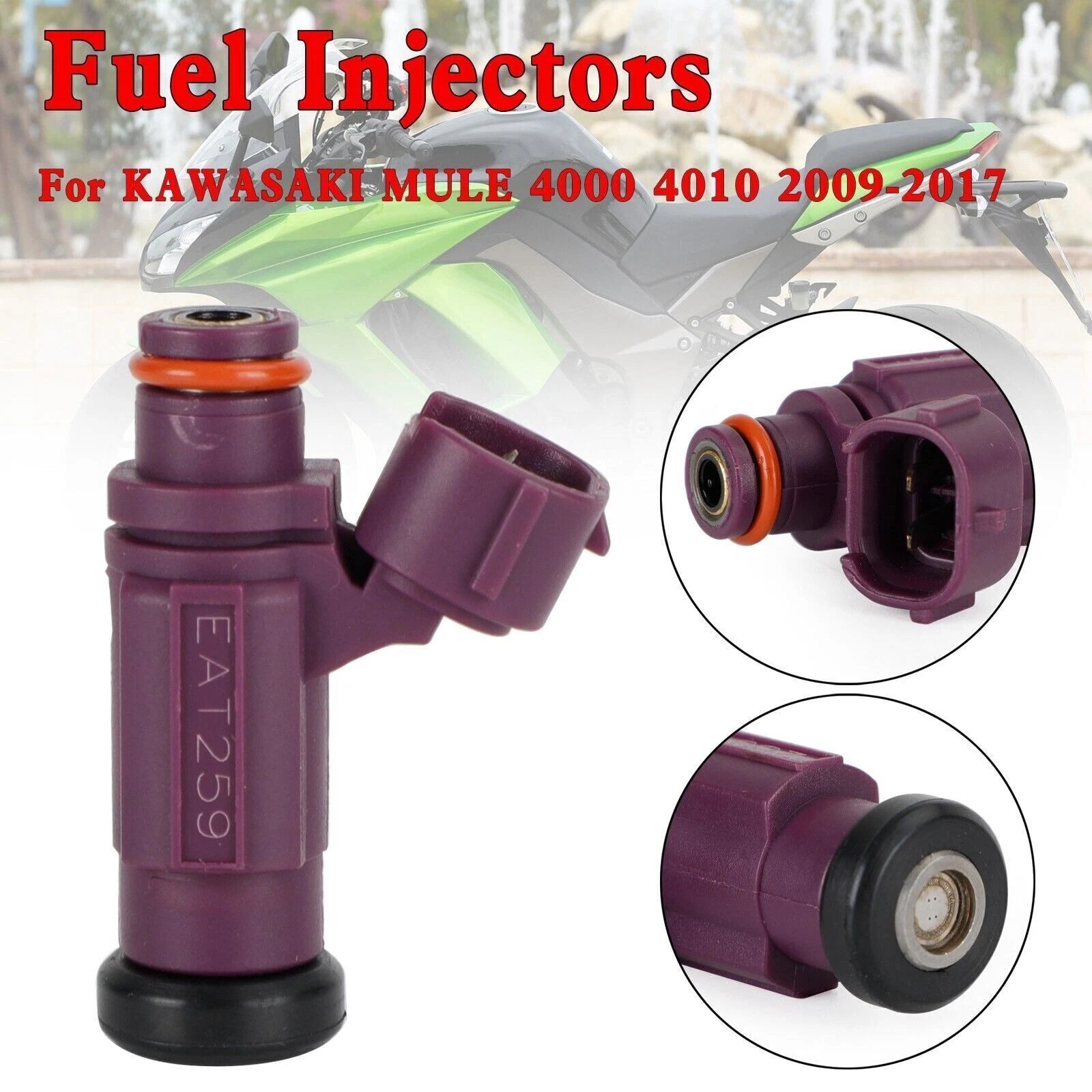 Fuel Injector EAT259 49033-2060 for Kawasaki Mule 4000 4010 (2009–2017)