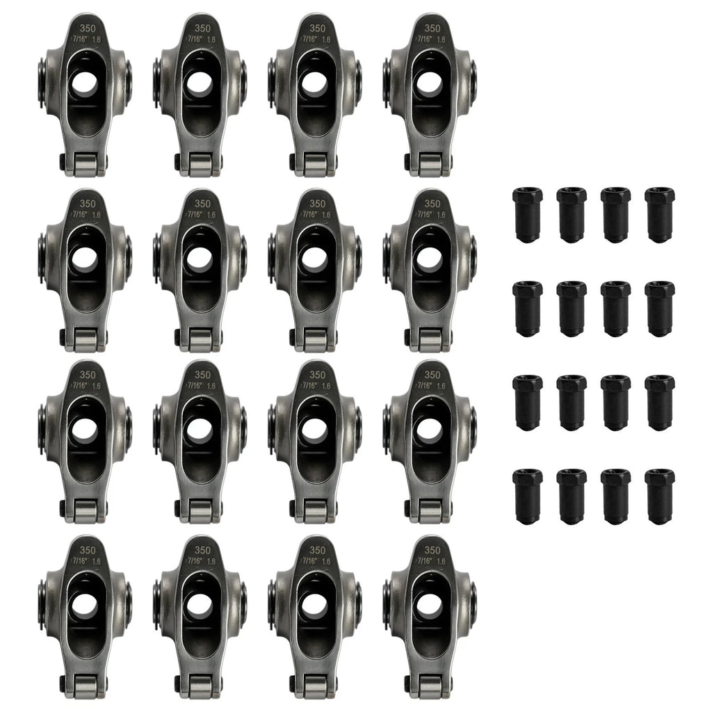 Set of 16 Roller Rocker Arms for Chevy SBC 302 350