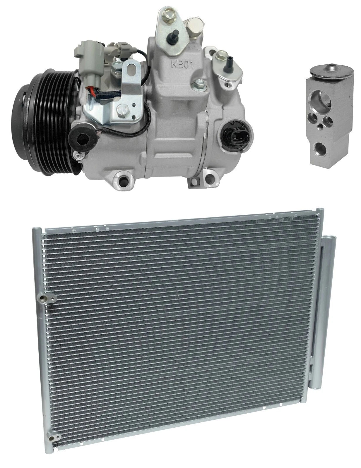 A C Compressor Kit With Condenser for Toyota Sienna 3.5L (2007–2010)