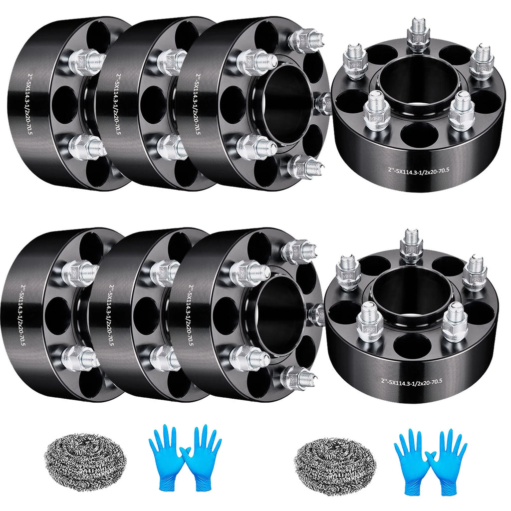 Set of 8 Hub Centric Wheel Spacers for Ford Mustang Ranger Explorer
