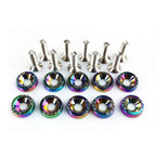 Set of 50 Chrome Aluminum Fender Bumper Washers for Engine Bay Dress Up