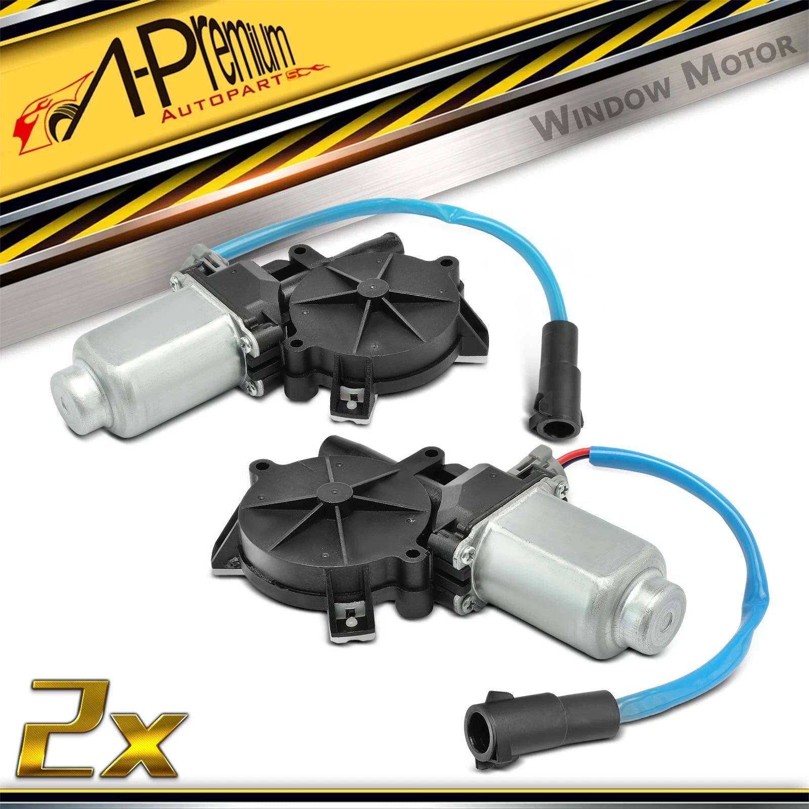 2X Rear Window Motor for Ford F-250 F-350 F-450 Super Duty (2000–2010)