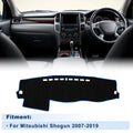 Dash Cover for Mitsubishi Shogun (2007–2019) Polyester Black Blue Edge