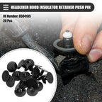 20 Pcs Headliner Hood Insulator Retainer Push Pin Clip for Dodge 