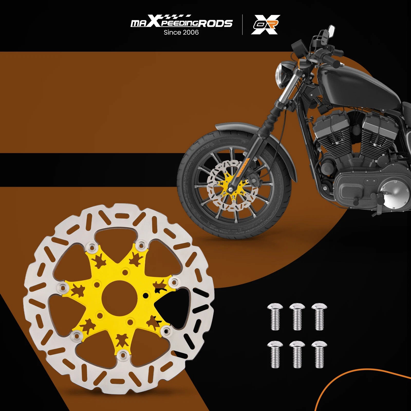 11.8" Floating Front Brake Rotor Disc for Harley-Davidson Dyna (2006-2017)